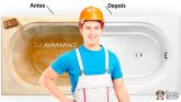 Limpeza, branqueamento, Pintura de Banheiras